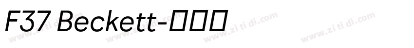 F37 Beckett字体转换 F37 Beckett字体转换